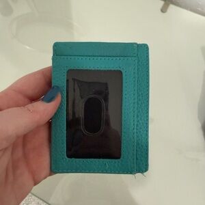 Amazon Teal Card Holder Wallet